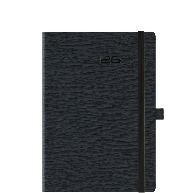 Θεοφύλακτος - Εβδομαδιαίο Ημερολόγιο Rivoli Plus 2026, Black 17x24 6937R.B03