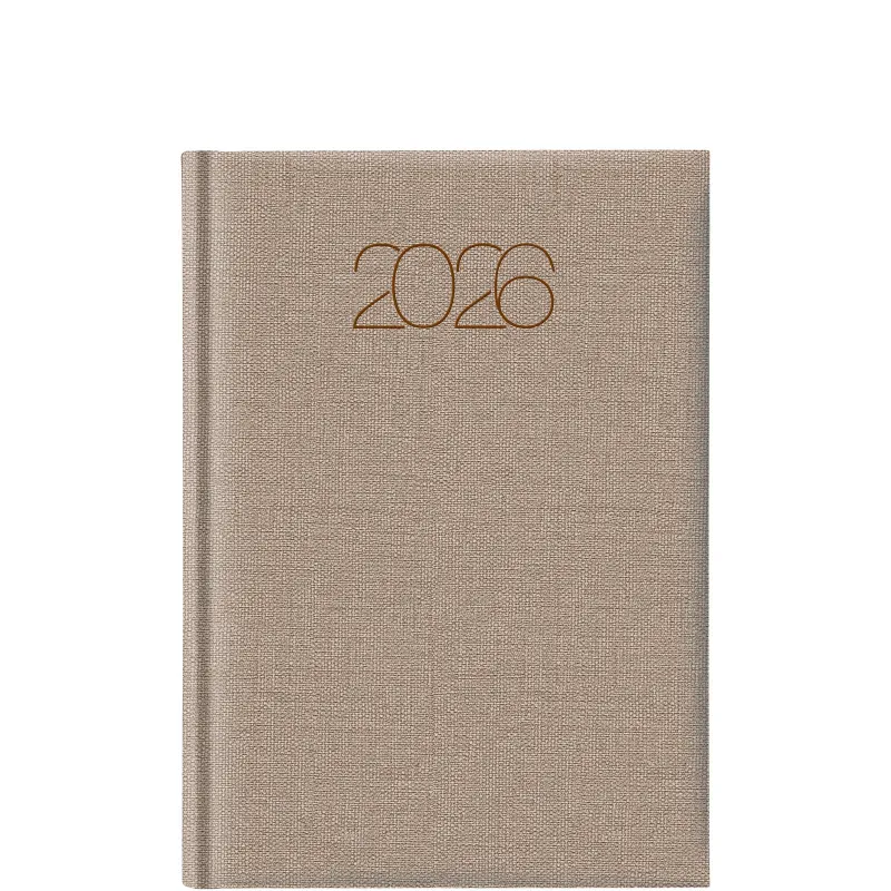 Θεοφύλακτος - Εβδομαδιαίο Ημερολόγιο Cotton Classic 2026, Beige 17x24 693JO.E44