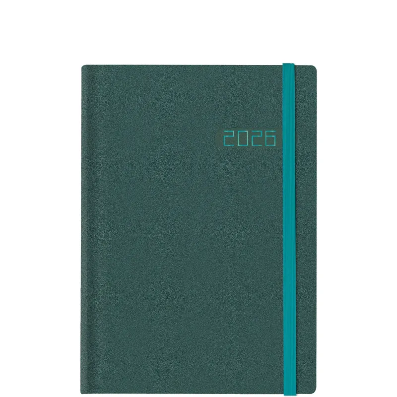 Θεοφύλακτος - Ημερήσιο Ημερολόγιο Winner Metal 2026, Petrol/Turquoise 17x24 6961M.E24