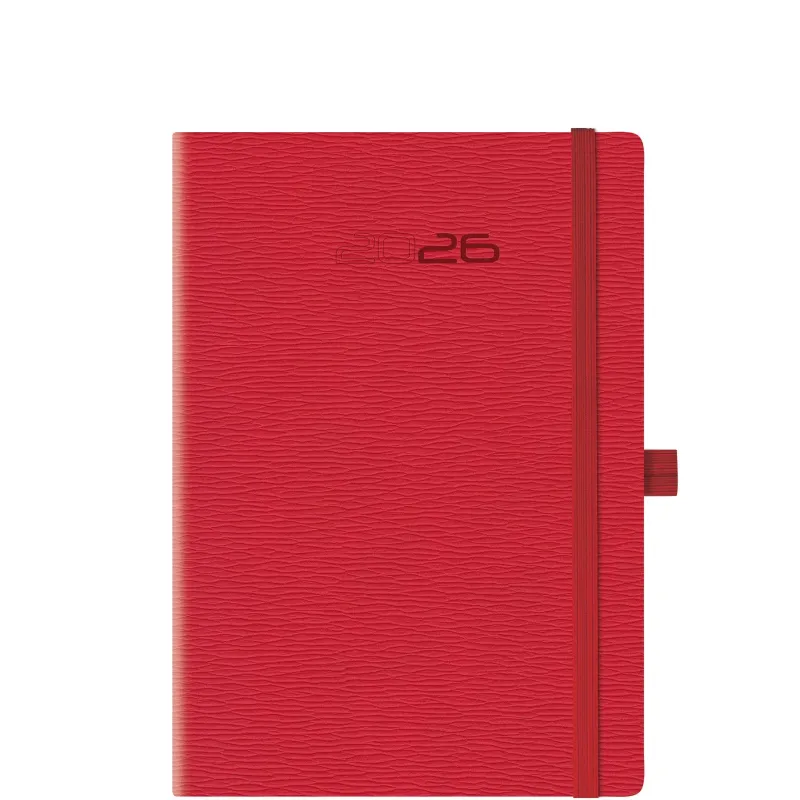 Θεοφύλακτος - Ημερήσιο Ημερολόγιο Rivoli Plus 2026, Red 17x24 6967R.B01