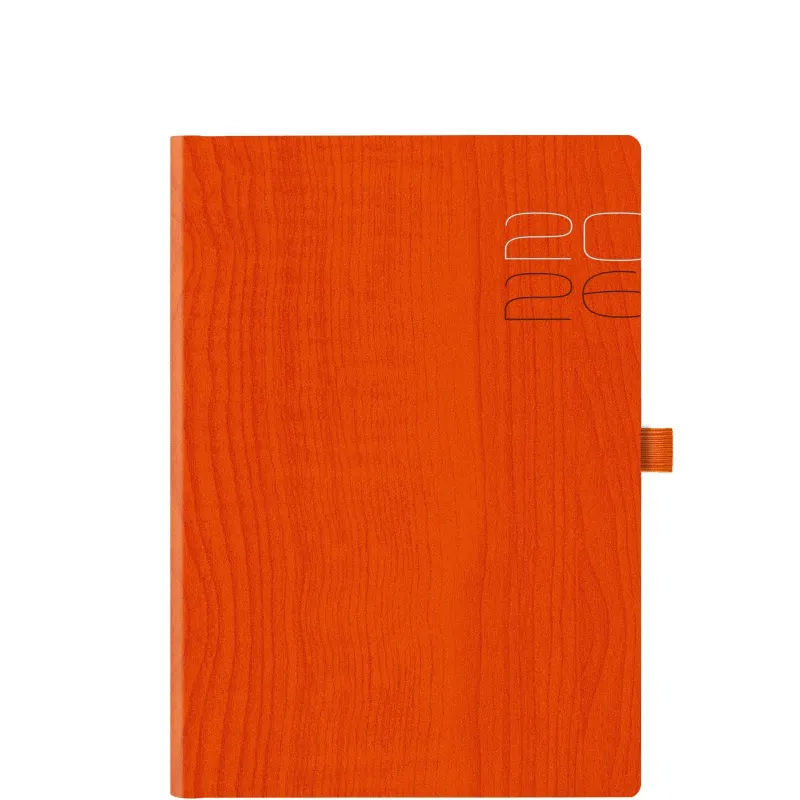 Θεοφύλακτος - Ημερήσιο Ημερολόγιο Woodline Flat 2026, Orange 17x24 696E6.447