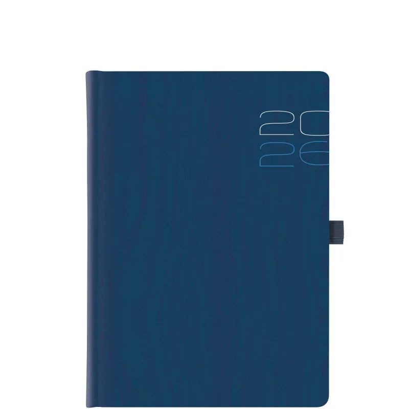 Θεοφύλακτος - Ημερήσιο Ημερολόγιο Woodline Flat 2026, Blue 17x24 696E6.D77