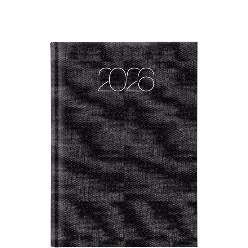 Θεοφύλακτος - Ημερήσιο Ημερολόγιο Cotton Classic 2026, Black 17x24 696JO.E47