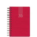 Θεοφύλακτος - Ημερήσιο Ημερολόγιο Σπιράλ Kashmir 2026, Red 17x24 708C1.D59