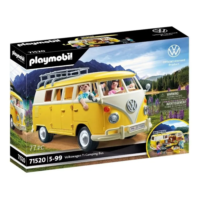 Playmobil Volkswagen - T1 Camping Bus, Κίτρινο 71520