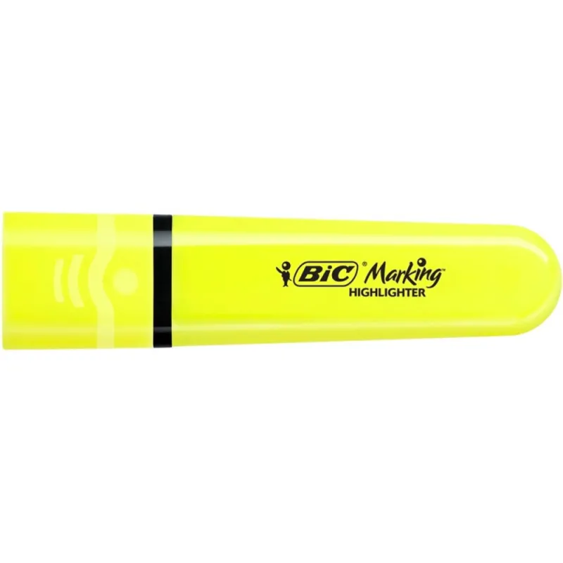 Bic - Μαρκαδόρος Υπογράμμισης, Highlighter Flat Κίτρινο 73743