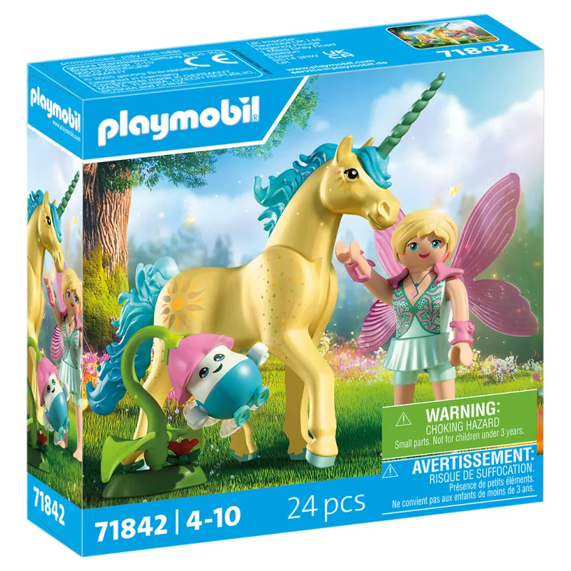 Playmobil Princess Magic - Μονόκερος με Γαλάζια Χαίτη και Νεράιδα 71842