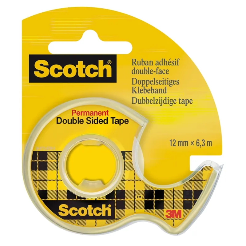 3M - Βάση Σελοτέιπ Scotch Κίτρινο + 1 Ταινία Double Sided 12.7mmx6.3m 34-8728-2453-6
