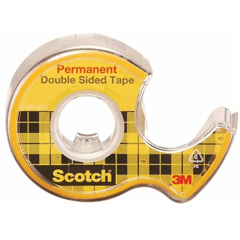 3M - Βάση Σελοτέιπ Scotch Κίτρινο + 1 Ταινία Double Sided 12.7mmx6.3m 34-8728-2453-6