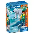 Playmobil Animals & Friends - Πολική Αρκούδα Και Φροντιστής 72090