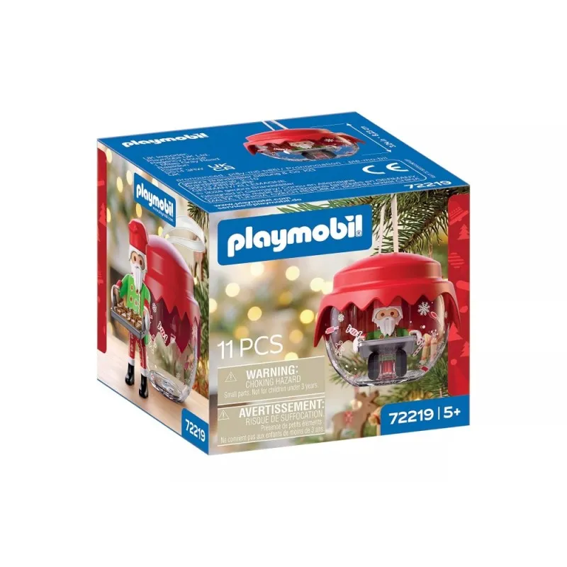 Playmobil Christmas - Χριστουγεννιάτικη Μπάλα, Αϊ-Βασίλης Φούρναρης 72219