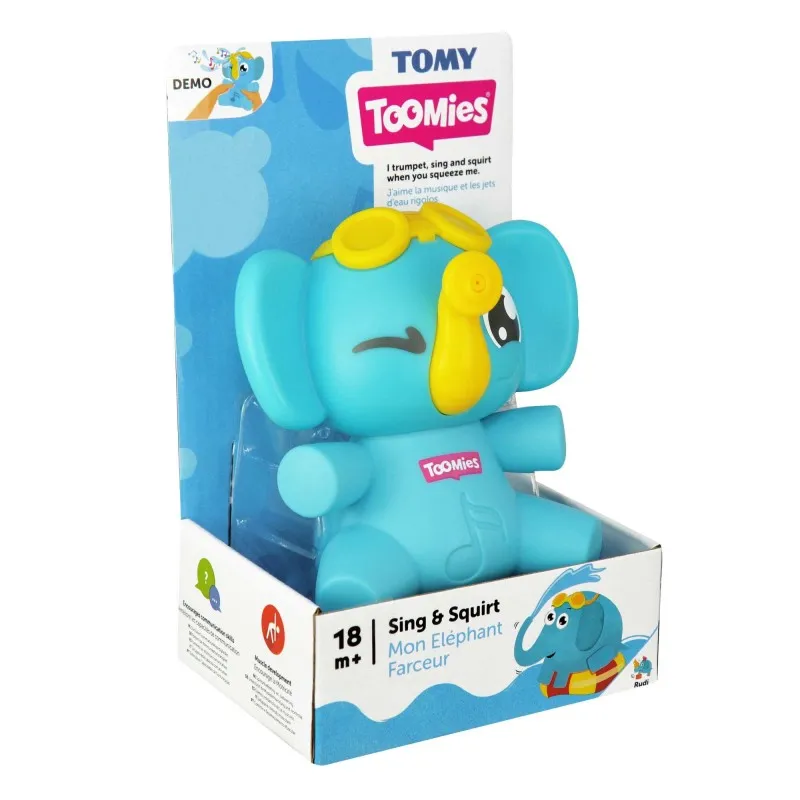Tomy Toomies - Βρεφικό Παιχνίδι Μπάνιου Ελέφαντας 72815