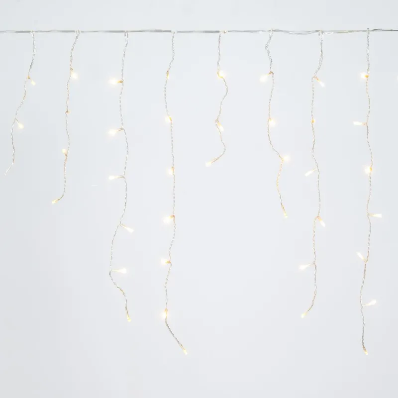 Iliadis - 150 Led Σταλακτίτης Διάφανο/Λευκό Επεκτεινόμενο Σταθερό 60x300εκ Εσωτερικού & Εξωτερικού Χώρου 73504