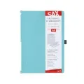 Sax - Πιάστρα Διπλή Αναδιπλούμενη Σε Α4/Α5 30φ, Aqua 2-750-20