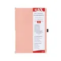 Sax - Πιάστρα Διπλή Αναδιπλούμενη Σε Α4/Α5 30φ, Grapefruit 2-750-21