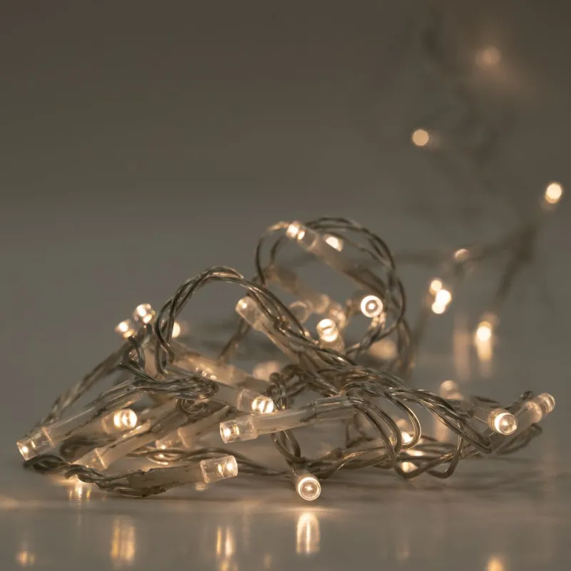 Iliadis - 100 Led Διάφανο/Λευκό 8 Προγράμματα 5 Μέτρα Εσωτερικού & Εξωτερικού Χώρου 75018