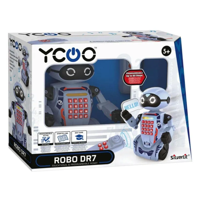 Silverlit - Τηλεκατευθυνόμενο Ρομπότ Ycoo, Μιλάει Ελληνικά, Robo DR7 7530-88046