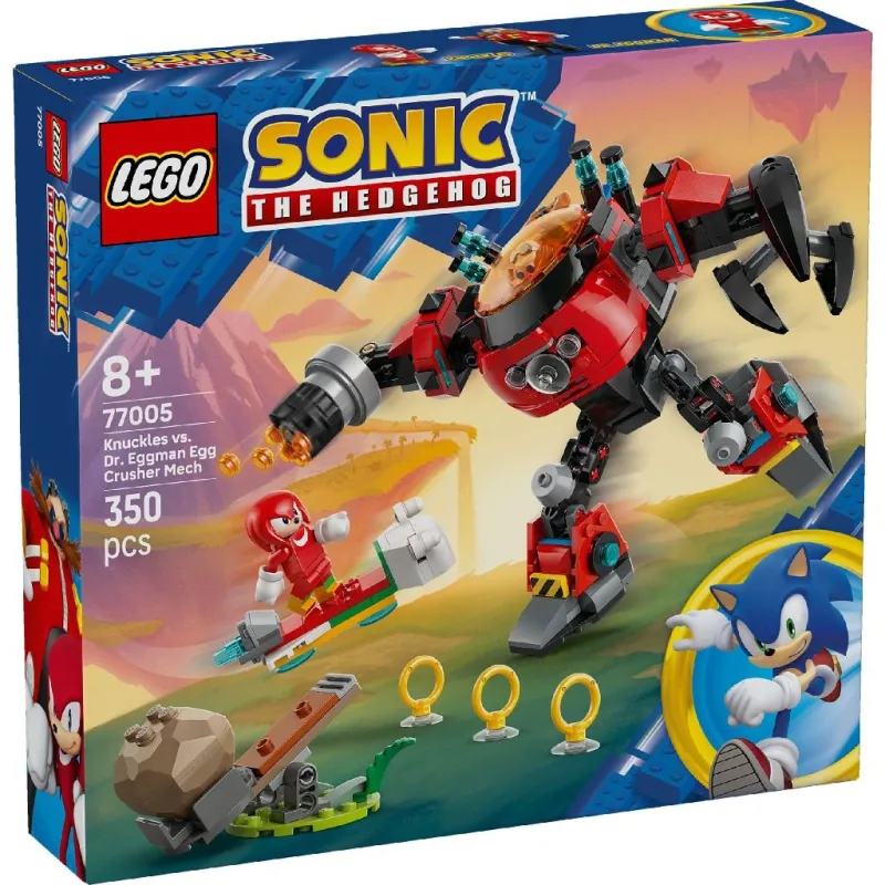Lego Sonic The Hedgehog - Knuckles vs. Dr. Eggman Egg Crusher Mech 77005