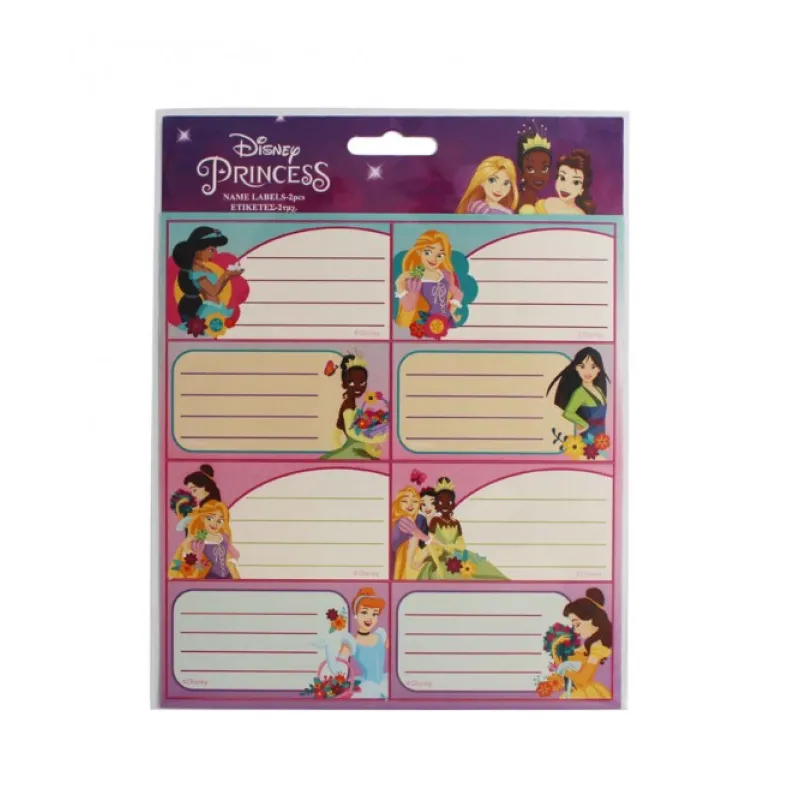 Gim - Ετικέτες Αυτοκόλλητες Τετραδίων, Disney Princess 16 Τμχ 771-16246