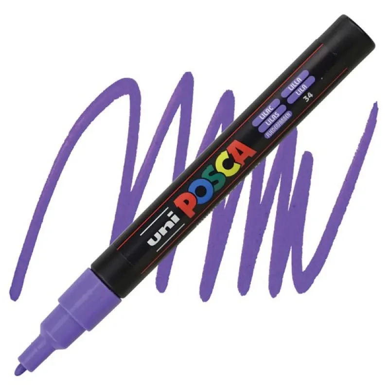 Uniball - Μαρκαδοράκι Posca PC-3M 0.9-1.3 mm, Lilac (34) 803683