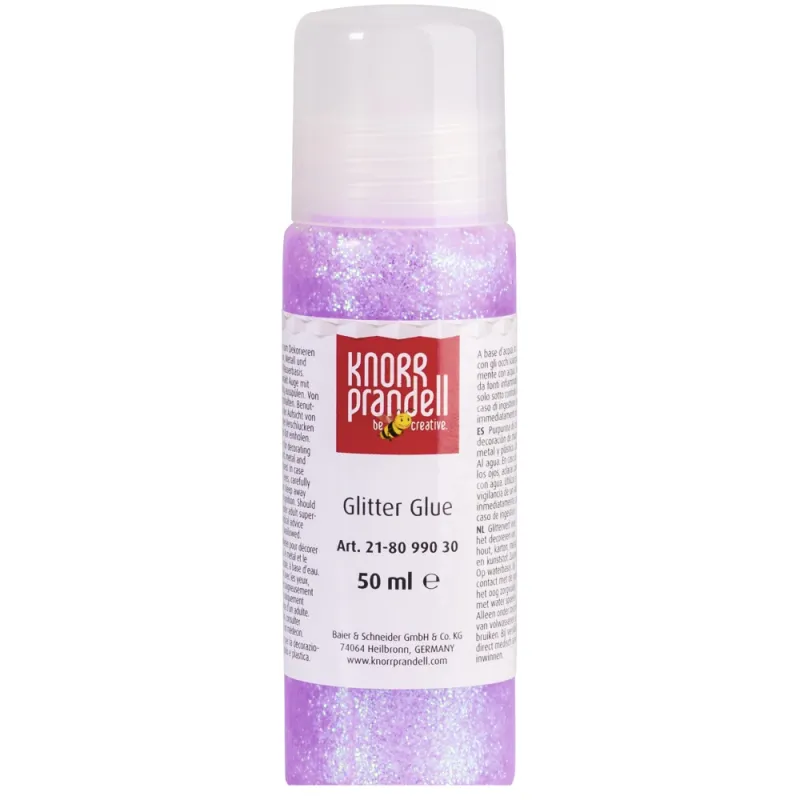 Knorr Prandell - Glitter Glue, Lilac 50ml 8099-030