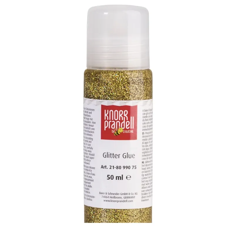 Knorr Prandell - Glitter Glue, Gold-Coloured-Rainbow 50ml 8099-075