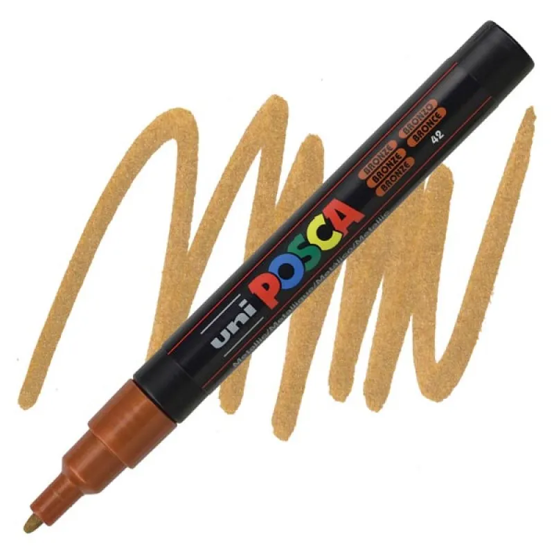 Uniball - Μαρκαδοράκι Posca PC-3M 0.9-1.3 mm, Bronze (42) 812371
