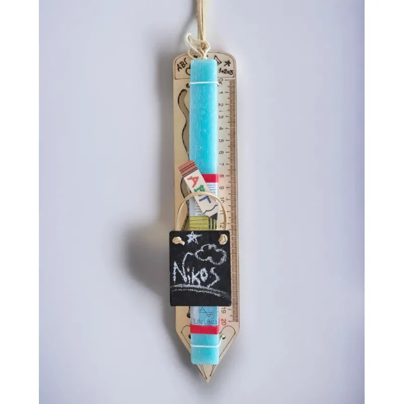 Life Likes - Λαμπάδα Ξύλινος Χάρακας Μολύβι Σε Κουτί 8138