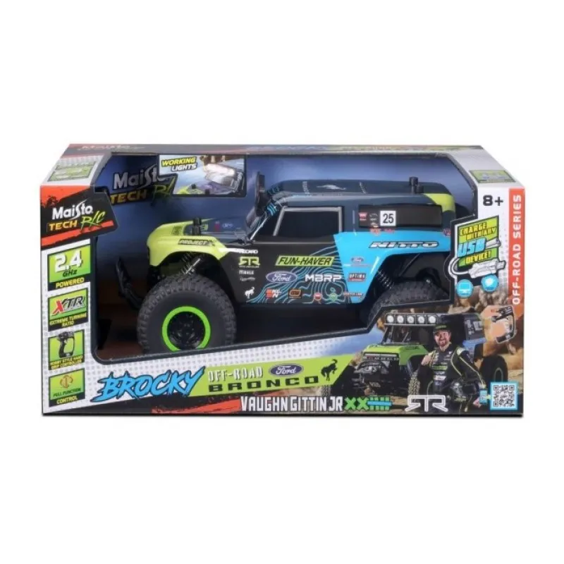 Maisto - Τηλεκατευθυνόμενο Αυτοκίνητο, Off Road Serie, Brocky Ford Bronco 81605