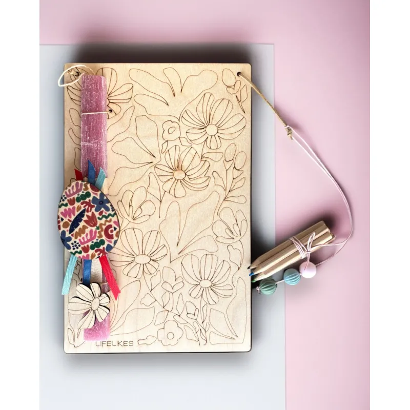 Life Likes - Λαμπάδα Κάδρο Art Flowers Σε Κουτί 8183