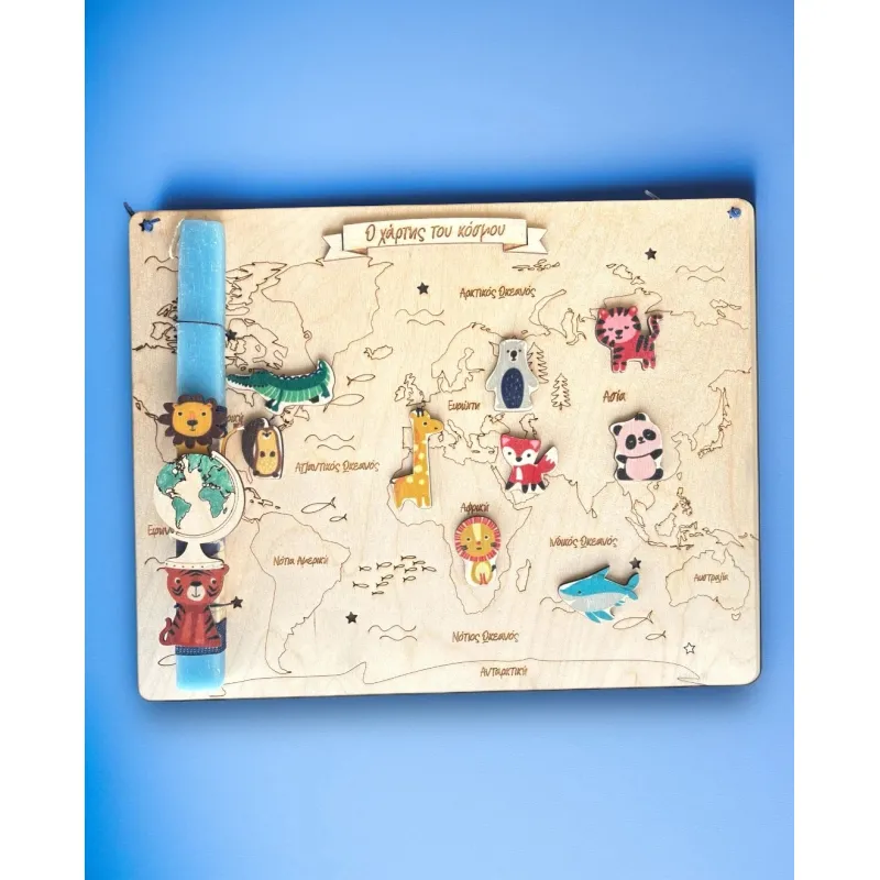 Life Likes - Λαμπάδα Χάρτης Του Κόσμου 8185