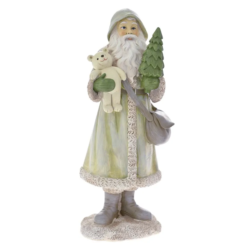 Iliadis - Πράσινος Πολυρέζιν Αι Βασίλης Με Αρκουδάκι 11x9x26εκ 81911