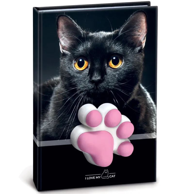 Lebez - Σημειωματάριο Squishy, I Love My Cat, Black 10x15 81950