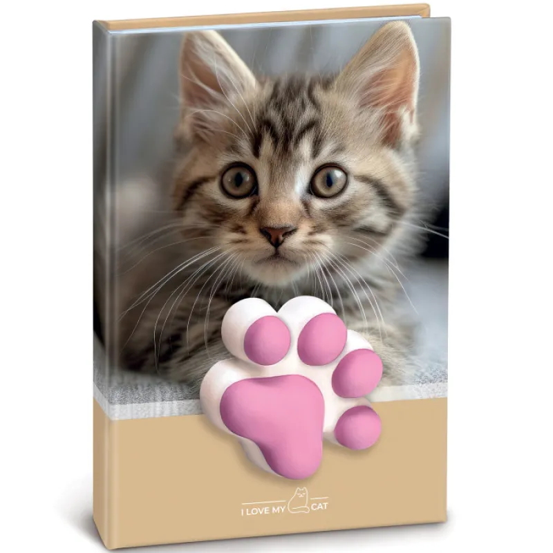 Lebez - Σημειωματάριο Squishy, I Love My Cat, Brown 10x15 81950