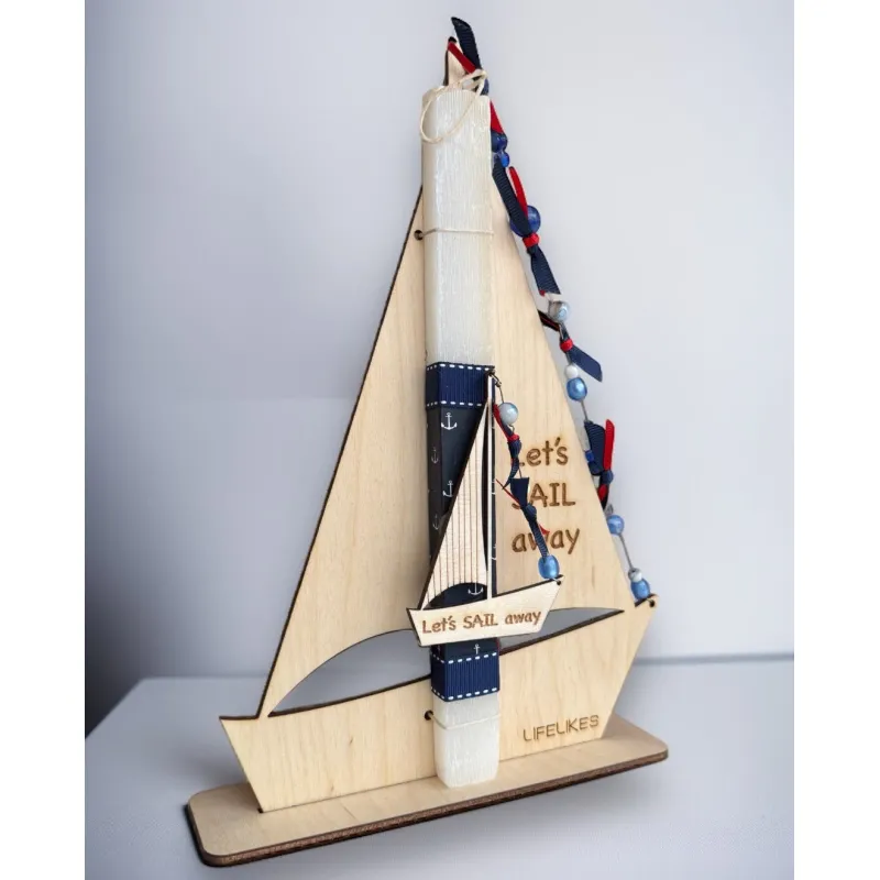 Life Likes - Λαμπάδα Ιστιοπλοϊκό 8196