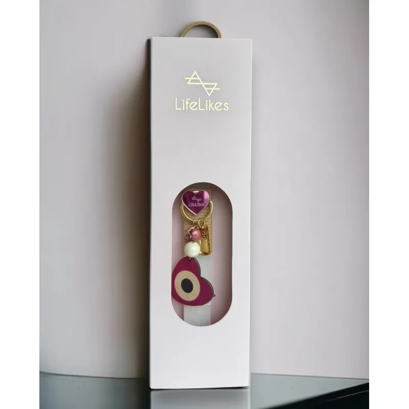 Life Likes - Λαμπάδα Αγάπη Με Μπρελόκ, Ροζ 8219