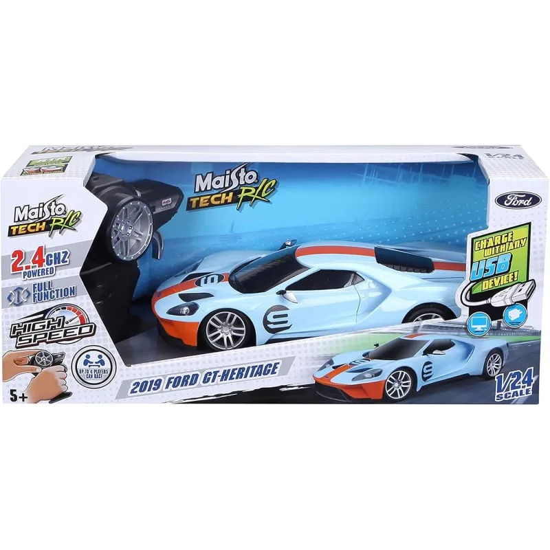 Maisto - 1:24 Τηλεκατευθυνόμενο R/C, 2019 Ford GT Heritage 82335