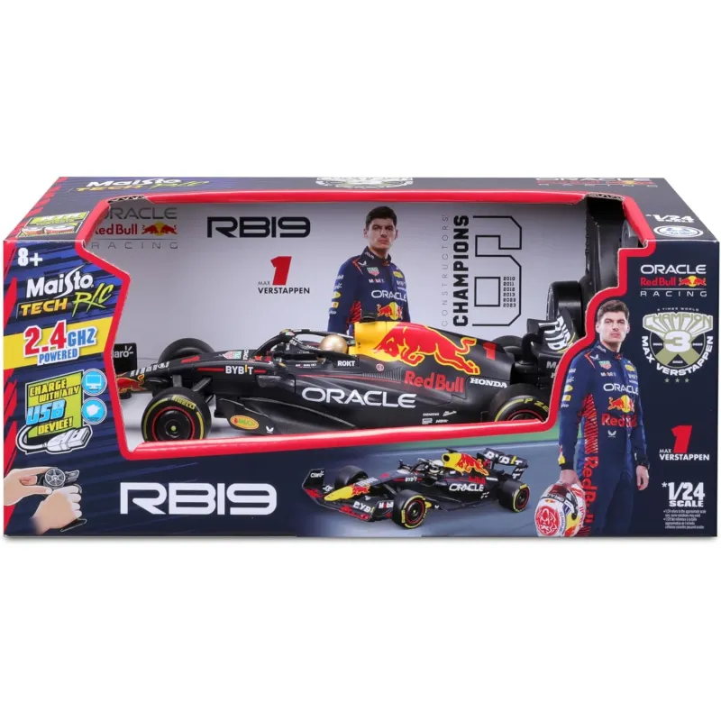 Maisto - Τηλεκατευθυνόμενο R/C Formula 1 , F1 Oracle Red Bull Racing RB19 Verstappen 82358