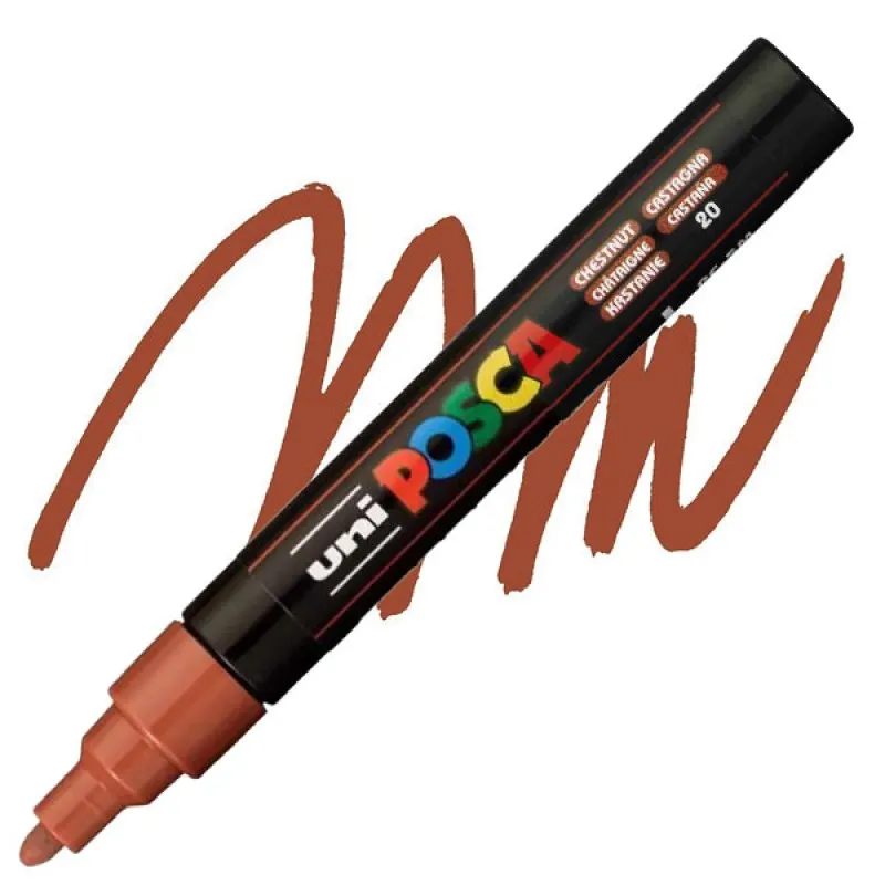 Uniball - Μαρκαδοράκι Posca PC-5M 1.8-2.5 mm, Chestnut (20) 830520