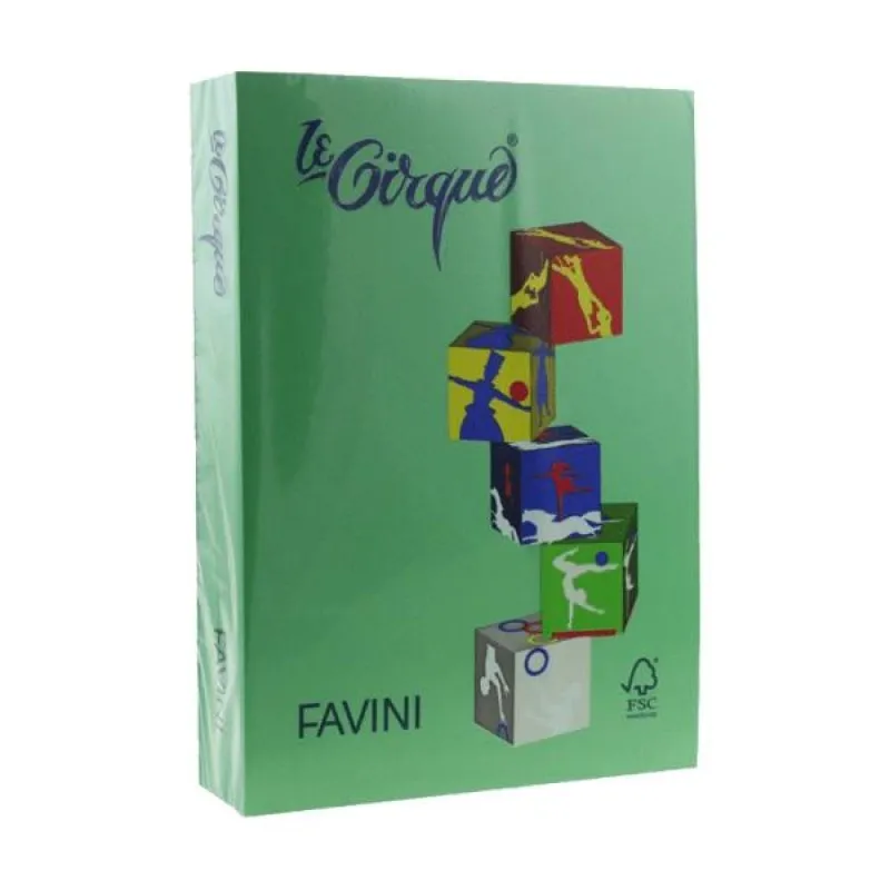 Favini - Χαρτί Εκτύπωσης Χρωματιστό, Spring Green A4 160gr 250 Φύλλα (1 Δεσμίδα) 832084