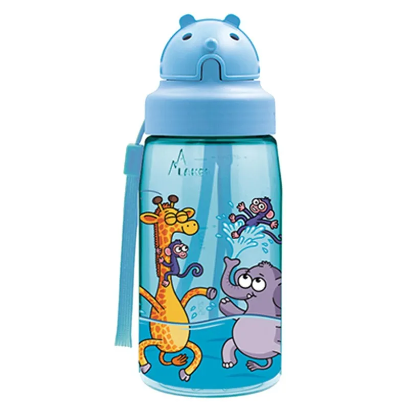 Laken - Παγούρι Tritan Oby Cap, Μπλε Με Ζωάκια 0,45L 8-48-223