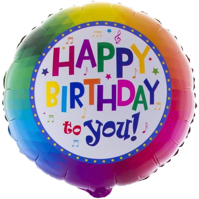 Funny Fashion - Μπαλόνι Foil Πολύχρωμο 46εκ Happy Birthday To You! 85388