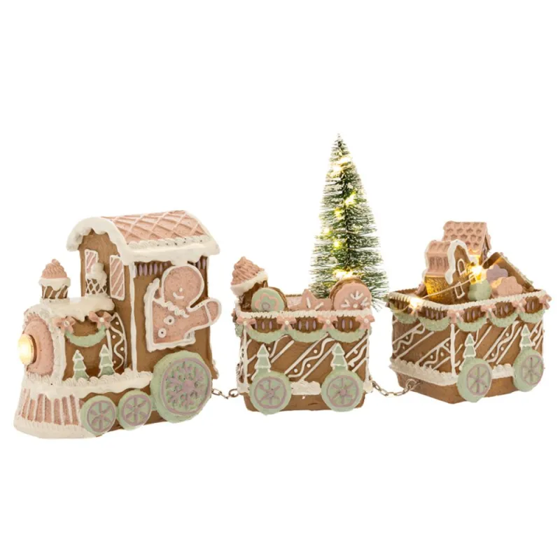 Iliadis - Τραίνο Gingerbread Με Led Φως Μπαταρίας 28x7.5x15.5εκ 86350