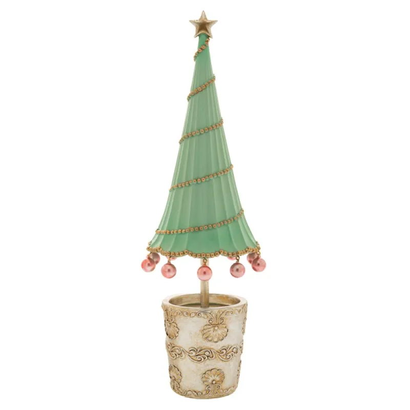 Iliadis - Πράσινο Πολυρέζιν Χριστουγεννιάτικο Δέντρο Με Βάση 11x11x35.2εκ 86976