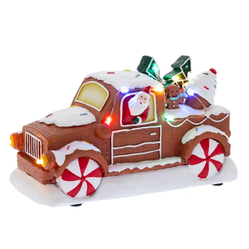 Iliadis - Φωτιζόμενο Gingerbread Αμάξι 18x10x11εκ 87127