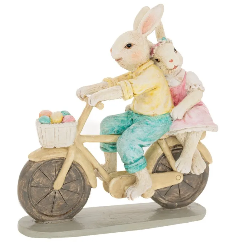 Iliadis – Πολυρεζίν Διακοσμητικοί Λαγοί Σε Ποδήλατο 14,5x5x15εκ 89578