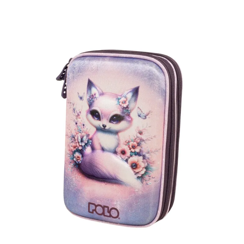 Polo - Κασετίνα Orbit Τριπλή, Cute Fox 9-37-056-8425