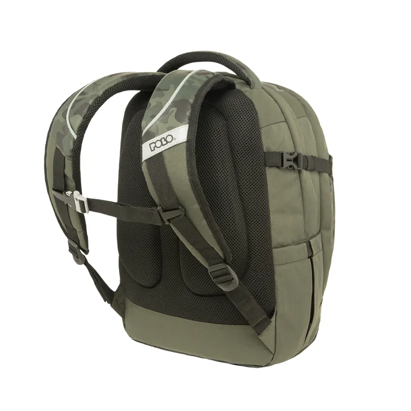 Polo - Σακίδιο Πλάτης Cryptic, Olive Camo 2024 9-01-001-8309 + Δώρο Διορθωτική Ταινία Edding