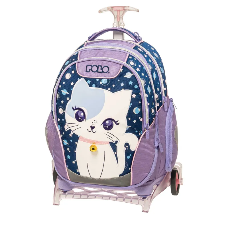 Polo - Σακίδιο Τρόλεϊ Reel, Space Cat 2025 9-01-054-8348 + Δώρο Διορθωτική Ταινία Edding