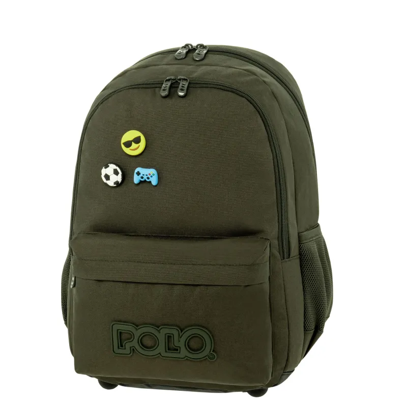 Polo - Σακίδιο Πλάτης Pins, Kaitoke Green 2025 9-01-059-6400 + Δώρο Διορθωτική Ταινία Edding